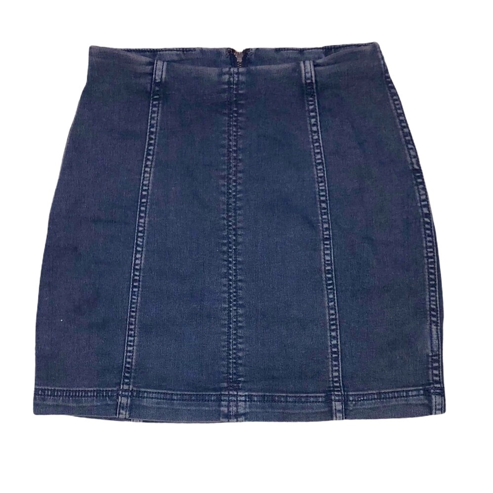 Free People Modern Femme Denim Skirt